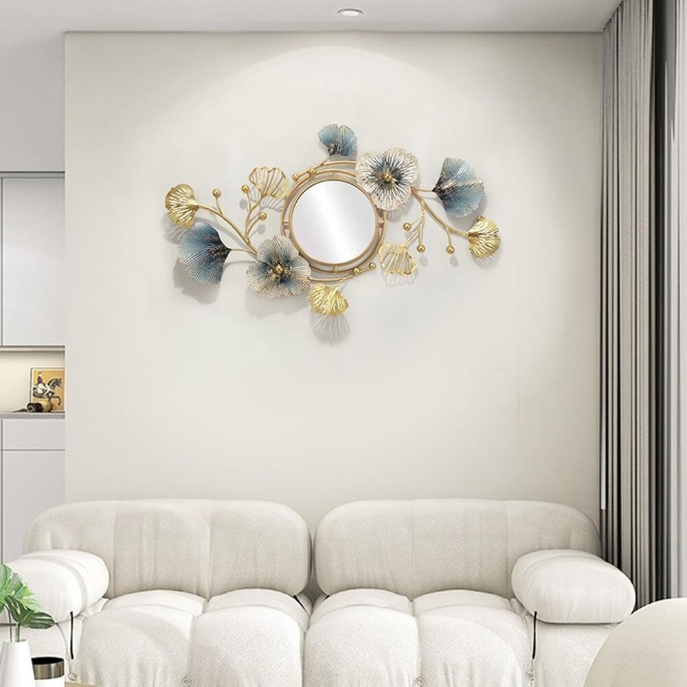 NEW Metal Decorative Wall Mirrors for Living Room, 83 * 48cm - Picture 1 of 8